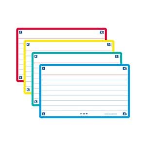 Picture 1 of Flashcard Oxford 2.0 75x125mm 80 vel 250gr lijn assorti