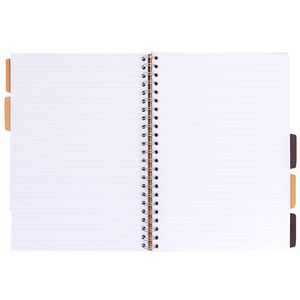 Picture 2 of Projectboek Pukka Pad Kraft A4 lijn 5-tabs 200 pagina's 80gr