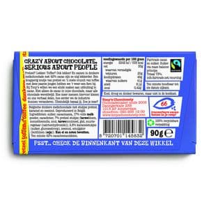 Picture 4 of Chocolade Tony's Chocolonely donkere melk pretzel toffee reep 90 gram