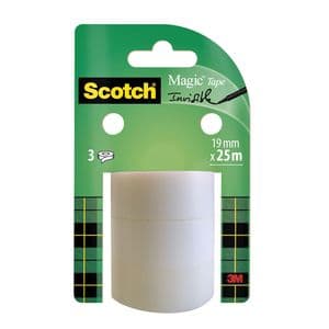 Picture 1 of Plakband Scotch Magic 819 19mmx25m onzichtbaar 3 rollen