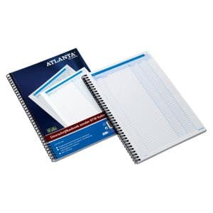 Picture 1 of Doorschrijfkasboek Djois Atlanta met kopie (carbon) A4 2 geldkolommen wit