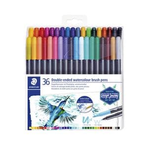 Picture 1 of Brushpen Staedtler 3001 Marsgraphic duo 0.5-6mm blister à 36st ass
