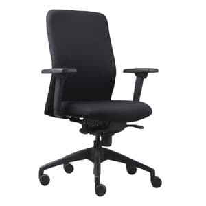 Picture 1 of Bureaustoel Euroseats Vigo zwart