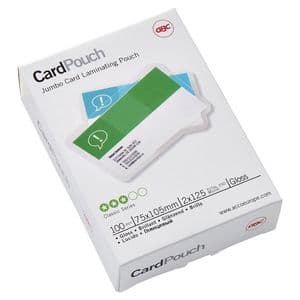 Picture 1 of Lamineerhoes GBC club card 75x105mm 2x125micron 100 stuks