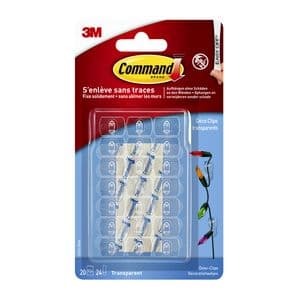 Picture 1 of Sierklemmen Command 17026CLR inclusief bevestigingsstrip transparant