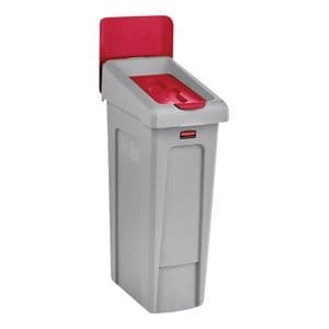 Picture 2 of Deksel Rubbermaid Slim Jim Recyclestation gesloten rood