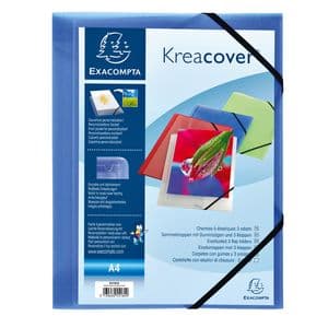 Picture 2 of Elastomap Exacompta Kreacover A4 3 kleppen PP assorti