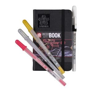 Picture 3 of Schetsboek Sakura 80 zwarte vellen 140gr 90x140mm zwart