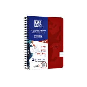 Picture 2 of Spiraalblok Oxford Touch A5 lijn 140 pagina's 80gr rood