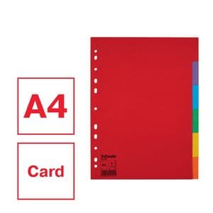 Picture 2 of Tabbladen Esselte Economy A4 6-delig karton 11-rings assorti