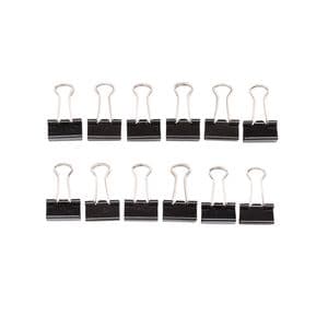 Picture 3 of Papierklem MAUL 215 foldback 13mm capaciteit 4mm zwart 12 stuks
