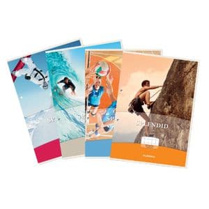 Picture 1 of Cursusblok Aurora A4 ruit 10x10mm 2-gaats 200 pagina's 70gr