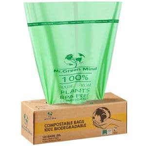 Picture 1 of Afvalzak bio Mr.Green Mind 45x50cm 20 liter dispenser 125 stuks