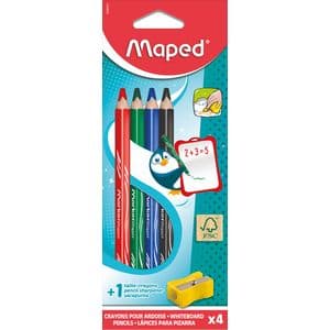 Picture 1 of Whiteboardpotlood Maped Marker'Peps inclusief slijper set à 4 kleuren
