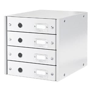 Picture 1 of Ladenkast Leitz WOW Click & Store 4 laden gerecycled karton wit
