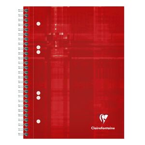 Picture 3 of Collegeblok Clairefontaine Studium A5+ ruit 5x5mm 6-gaats 80 pagina's assorti