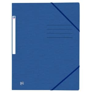 Picture 1 of Elastomap Oxford Top File+ A4 3 kleppen 390gr blauw