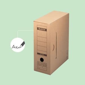 Picture 7 of Archiefdoos met deksel Leitz Premium 120x275x325mm natuurbruin
