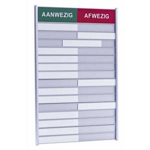 Picture 1 of Aan- afwezigheidsbord voor 15 namen