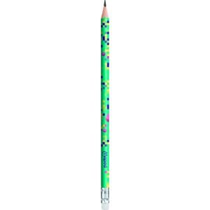 Picture 3 of Grafietpotlood Maped Pixel Party met gum set à 12 stuks assorti