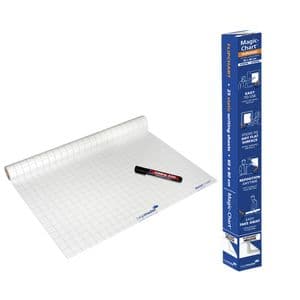 Picture 3 of Magic-Chart Legamaster flipchart 600x800mm wit met ruit 25 vel