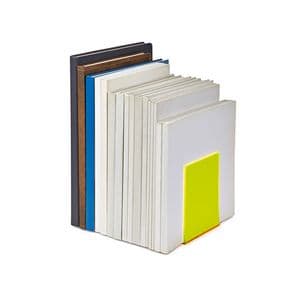Picture 5 of Boekensteun MAUL 10x10x13cm acryl set 2 neon geel transparant