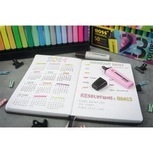 Picture 5 of Markeerstift STABILO BOSS Original 70/24 geel blister à 4 stuks