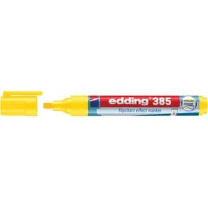 Picture 1 of Viltstift edding 385 flipover penseelpunt geel
