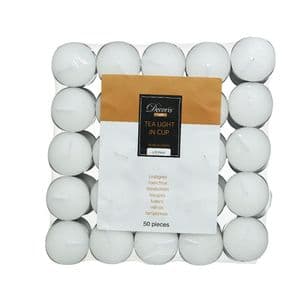 Picture 1 of Theelicht Decoris 6 uur 50 stuks