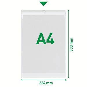 Picture 4 of Insteekmap U-model Leitz Premium met ophangoog 0.20mm PVC A4 transparant 50 stuks