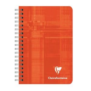 Picture 4 of Notitieboek Clairefontaine 95x140mm 180 pagina's spiraal lijn assorti