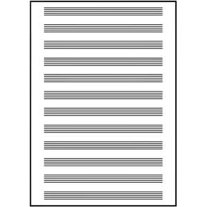Picture 6 of Collegeblok Oxford A4+ muziek 4-gaats 100 pagina's 80gr blauw