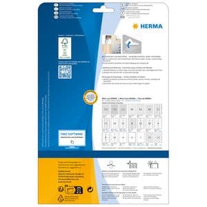 Picture 2 of Etiket HERMA 5074 63.5x38.1mm verwijderbaar wit 525 stuks