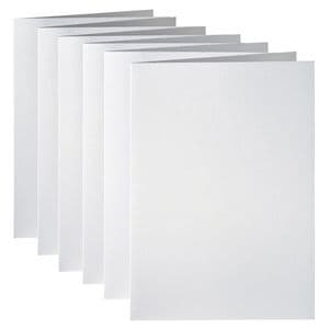 Picture 2 of Correspondentiekaart Papicolor dubbel 105x148mm metallic parelwit pak à 6 stuks