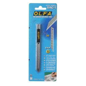 Picture 1 of Snijmes Olfa SAC-1 9mm met metalen houder blister à 1 stuk