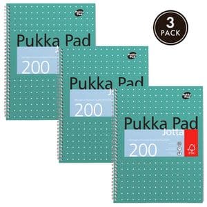 Picture 7 of Collegeblok Pukka Pad Jotta A4 lijn 4-gaats 200 pagina's 80gr groen