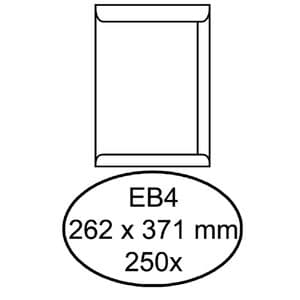 Picture 1 of Envelop Quantore akte EB4 262x371mm wit 250 stuks