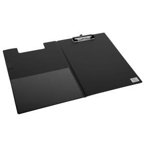 Picture 1 of Klembordmap Quantore A4 staand PVC zwart met 100mm klem + penlus