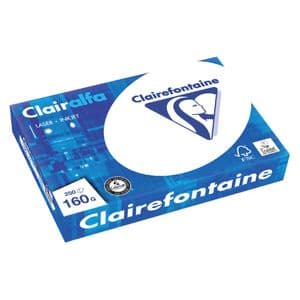 Picture 1 of Kopieerpapier Clairefontaine Clairalfa A4 160gr wit 250 vel
