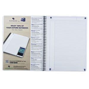 Picture 5 of Spiraalblok Oxford Touch A4 lijn 140 pagina's 80gr blauw