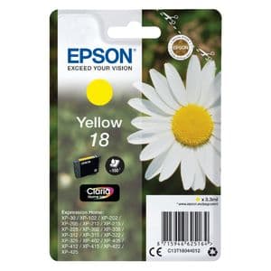 Picture 1 of Inktcartridge Epson 18 T1804 geel