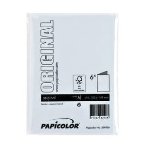 Picture 3 of Correspondentiekaart Papicolor dubbel 105x148mm babyblauw pak à 6 stuks