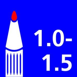 Picture 1 of Permanent marker Quantore rond 1-1.5mm groen