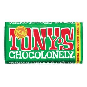 Picture 1 of Chocolade Tony's Chocolonely melk hazelnoot reep 180gr