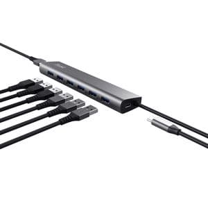 Picture 2 of Hub Trust HALYX 7-port USB-A 3.2 zilver
