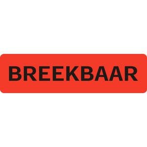 Picture 1 of Waarschuwingsetiket IEZZY breekbaar 75mmx20mm 500 stuks