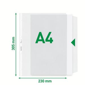 Picture 1 of Showtas Leitz Premium met klep copy safe 0.13mm PP A4 transparant 50 stuks