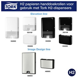 Picture 6 of Handdoek Tork H2 Xpress Premium multifold 2-laags 212x340mm 21x110 vel wit 100288