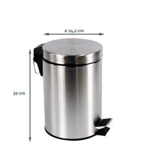 Picture 3 of Pedaalemmer BRASQ 12 liter rvs