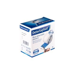 Picture 3 of Elastische blauwe textielpleister Detectaplast 6cmx5m